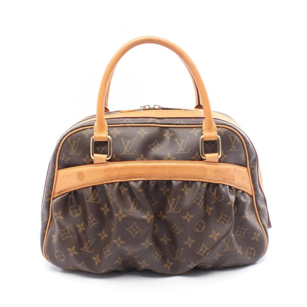 Louis Vuitton Mitsy Handbag Canvas Leather Monogram Brown